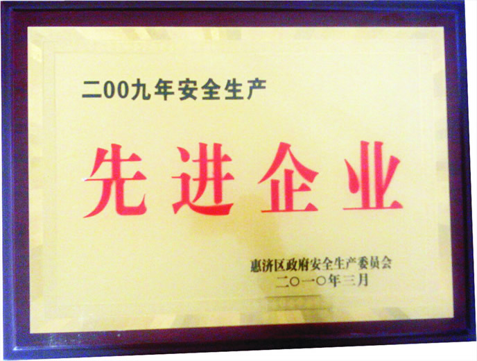 安全生產(chǎn)先進企業(yè)